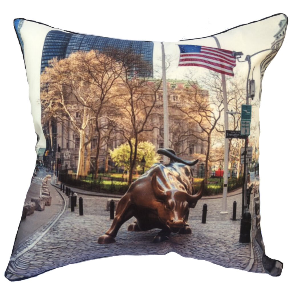 Wall Street Bull Pillow