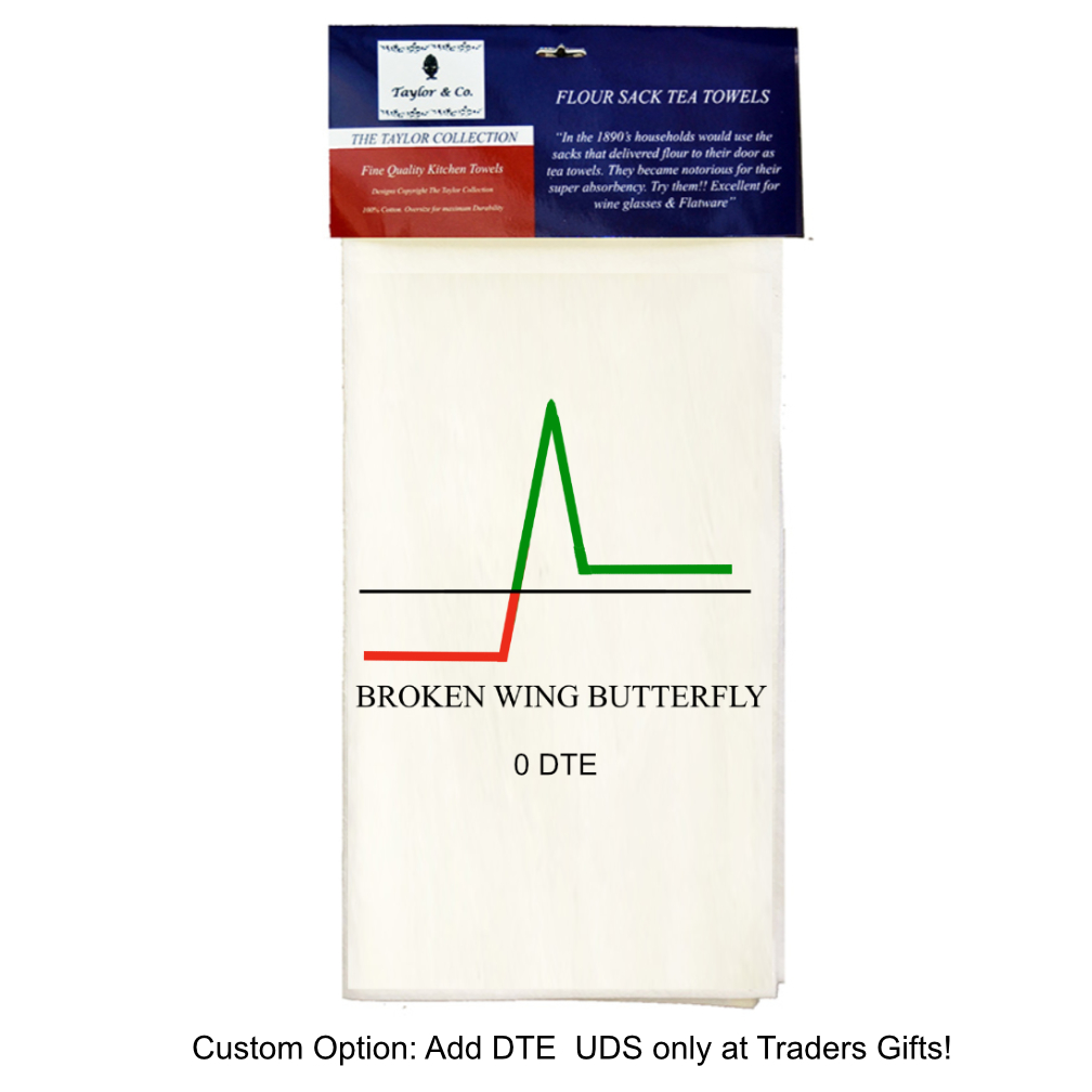 Broken Wing Butterfly Options Spread Flour Sack Tea Towels. (Pack of 6) - Image 4