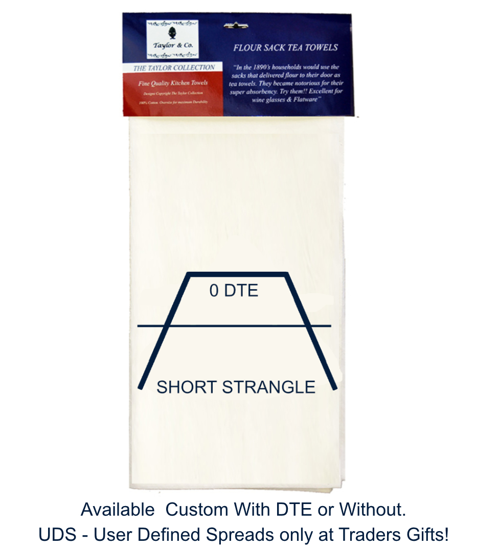 Short Strangle Flour Sack Tea Towels. (Pack of 6) - Image 2