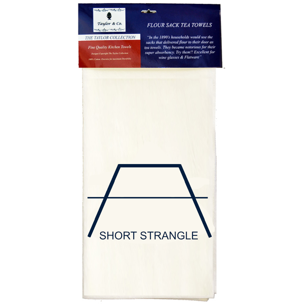 Short Strangle Flour Sack Tea Towels. (Pack of 6) - Image 4