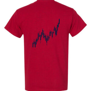 Candle Stick Chart Cobalt Blue Tshirt