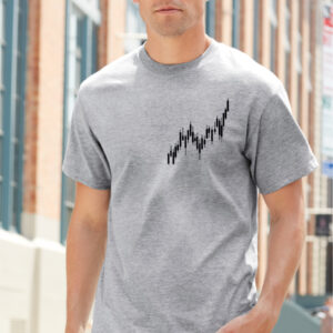 Candle Stick Chart Black T shirt