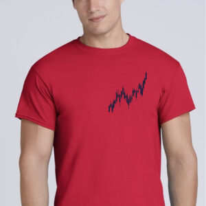 Candle Stick Chart Cobalt Blue Tshirt