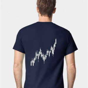 Candle Stick Chart White T shirt