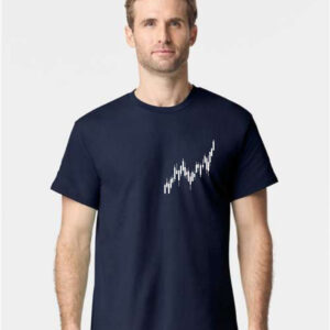 Candle Stick Chart White T shirt