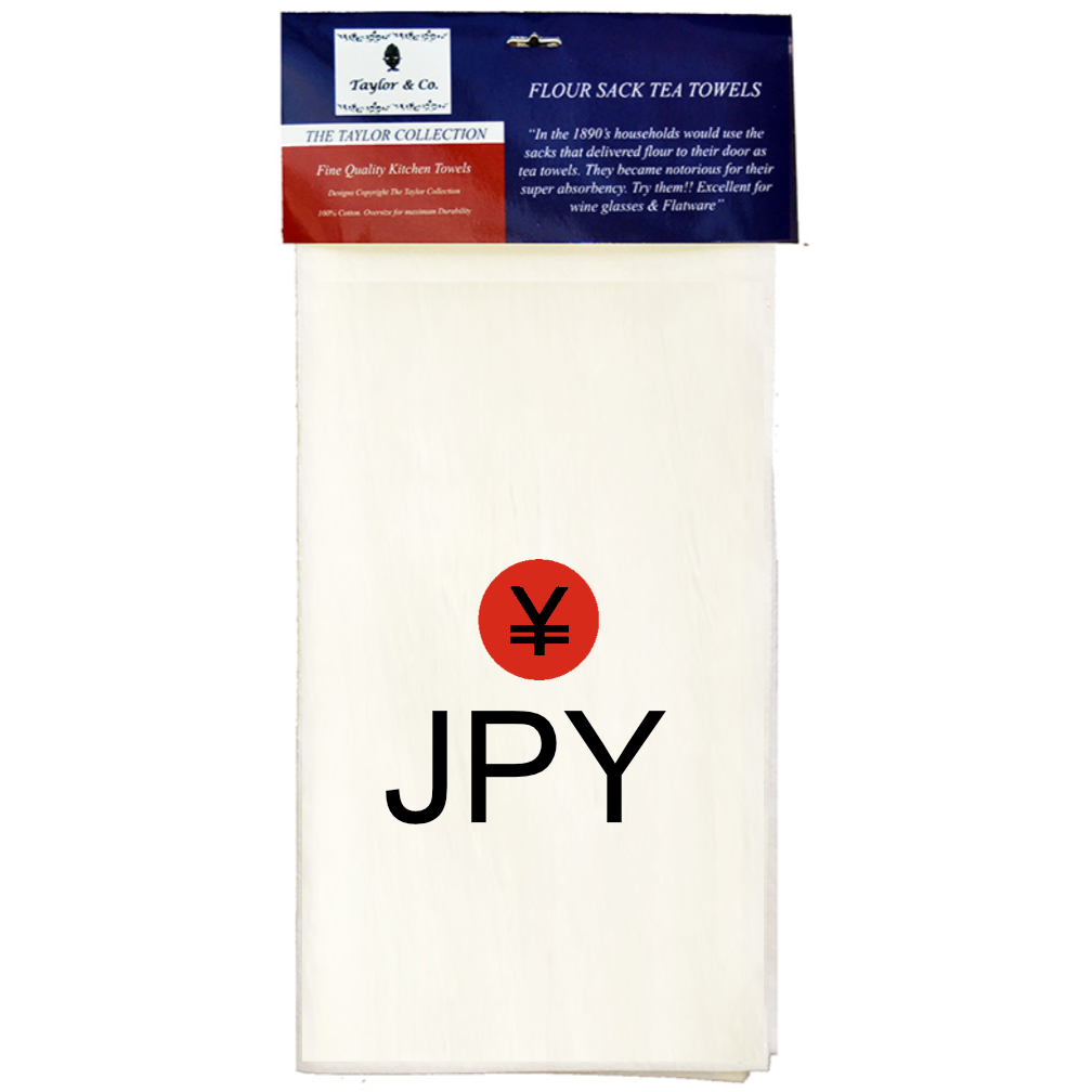 JPY Flour Sack Tea Towels. (Pack of 6)