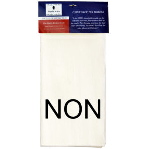 NON Notes Over Notes Flour Sack Tea Towels. (Pack of 6)