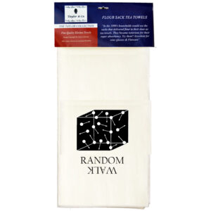 Random Walk Flour Sack Tea Towels. (Pack of 6)