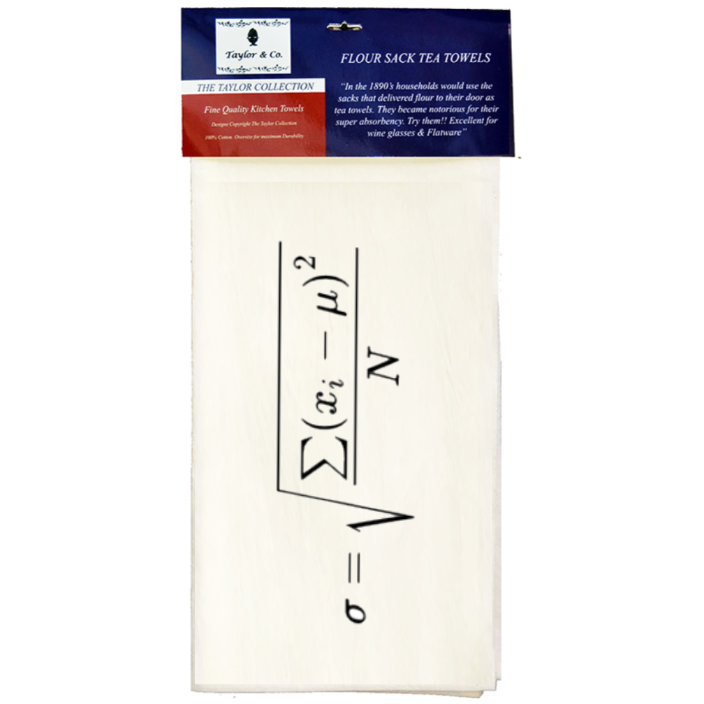 Standard Deviation Tea Towel