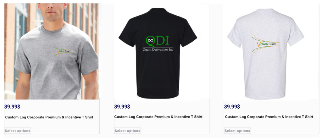 traders gifts custom logo t shirts