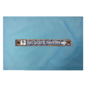 Ski Gods Tavern Placemats. Indoor/Outdoor. 12″ x 18″ (Set of 4)