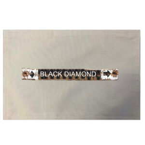 Black Diamond Placemats. Indoor/Outdoor. 12″ x 18″ (Set of 4)