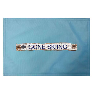 Gone Skiing Placemats. Indoor/Outdoor. 12″ x 18″ (Set of 4)
