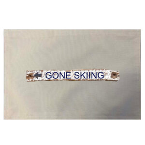 Gone Skiing Placemats. Indoor/Outdoor. 12″ x 18″ (Set of 4)