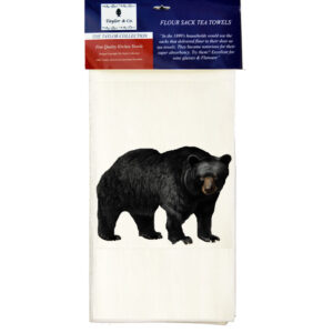 Bear Flour Sack Tea Towels. 100% Cotton (Pack of 6)