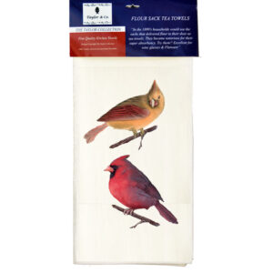 Cardinals Flour Sack Tea Towels. 100% Cotton (Pack of 6)