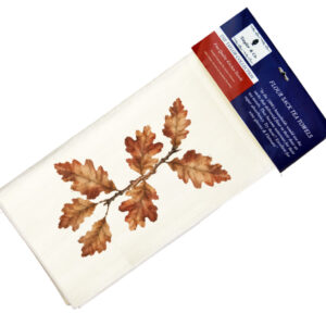 Oak Leaves Flour Sack Tea Towels. (Pack of 6)