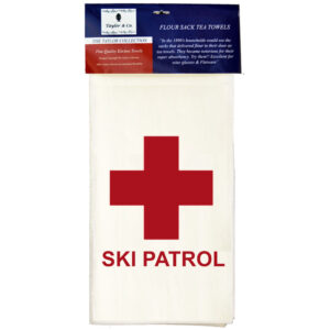 Ski Patrol Flour Sack Tea Towels. (Pack of 6)
