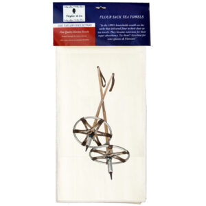 Vintage Ski Poles Flour Sack Tea Towels. (Pack of 6)