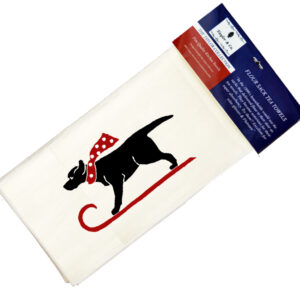 Sleigh Dog Flour Sack Tea Towels. (Pack of 6)