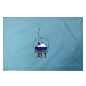 Ski Chair Lift Placemats. Indoor/Outdoor. 12″ x 18″ (Set of 4)