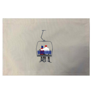 Ski Chair Lift Placemats. Indoor/Outdoor. 12″ x 18″ (Set of 4)
