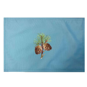 Pine Cones Placemats. Indoor/Outdoor. 12″ x 18″ (Set of 4)
