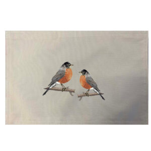 Robins Placemats. Indoor/Outdoor. 12″ x 18″ (Set of 4)