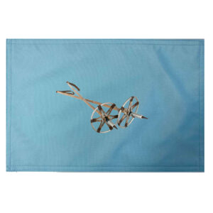 Vintage Ski Poles Placemats. Indoor/Outdoor. 12″ x 18″ (Set of 4)