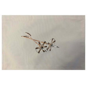 Vintage Ski Poles Placemats. Indoor/Outdoor. 12″ x 18″ (Set of 4)
