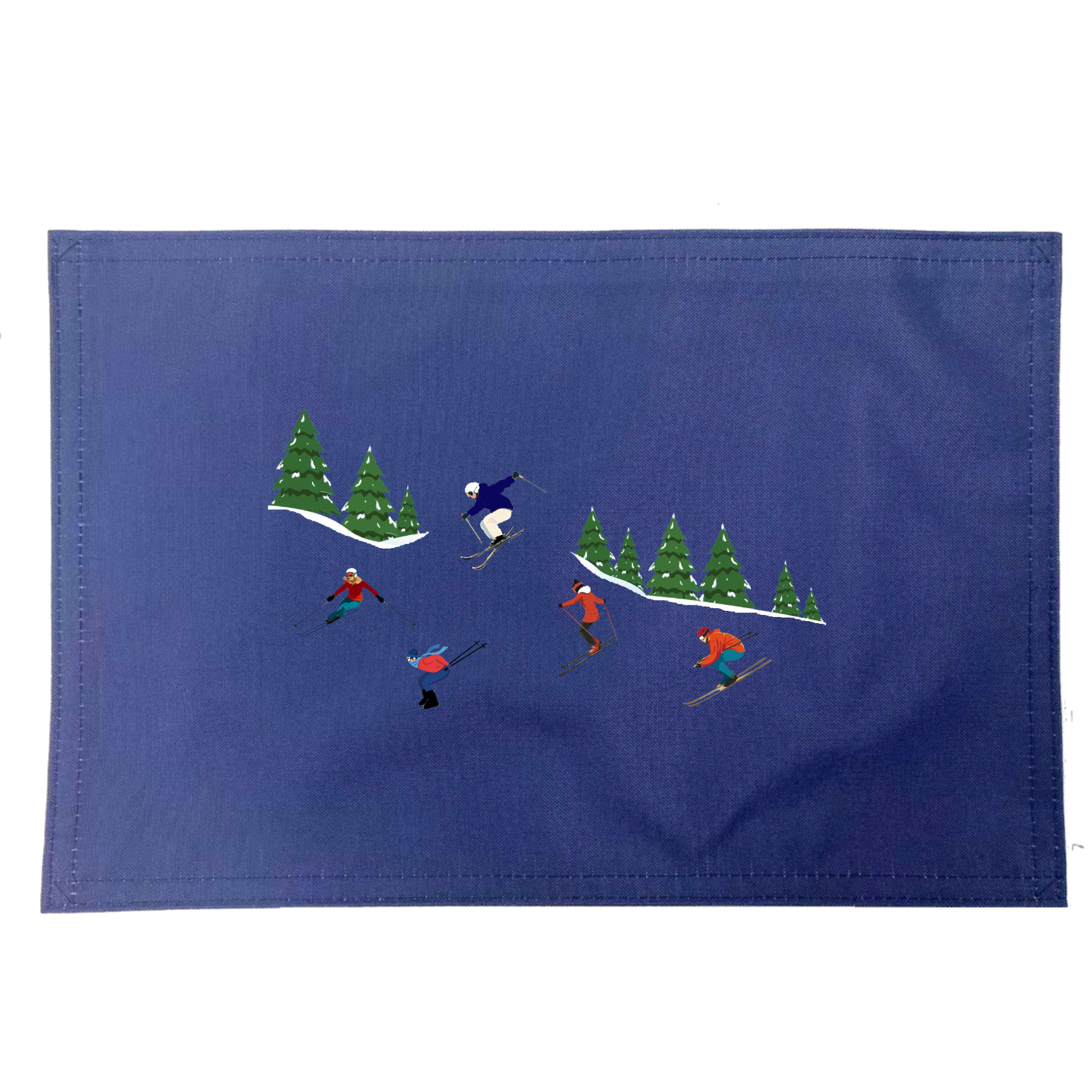 Ski Day Placemats. Indoor/Outdoor. 12" x 18" (Set of 4) - Image 3