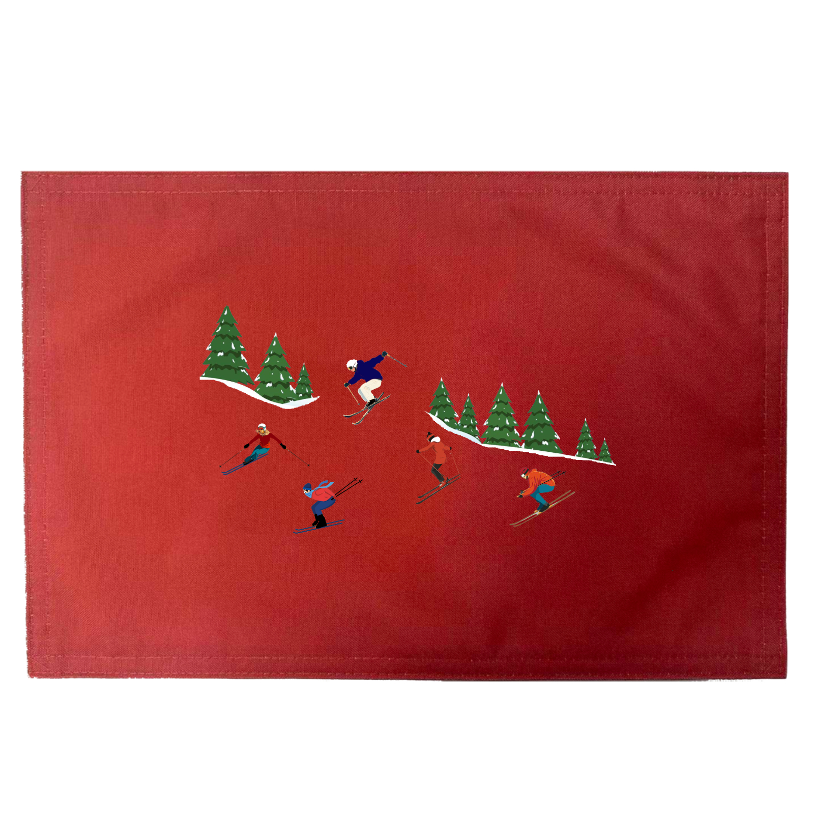 Ski Day Placemats. Indoor/Outdoor. 12" x 18" (Set of 4) - Image 4