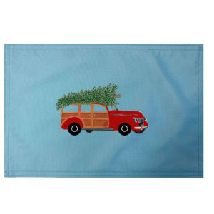 Christmas Woody Placemats. Indoor/Outdoor. 12″ x 18″ (Set of 4)
