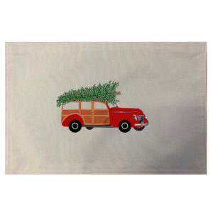 Christmas Woody Placemats. Indoor/Outdoor. 12″ x 18″ (Set of 4)