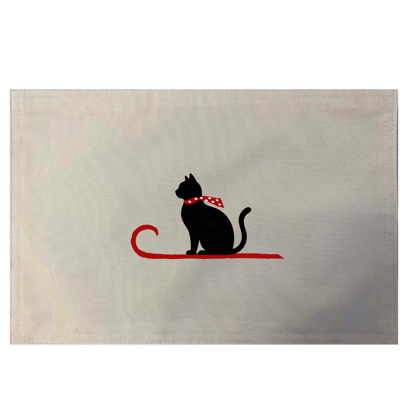 Cat on Sleigh Placemats