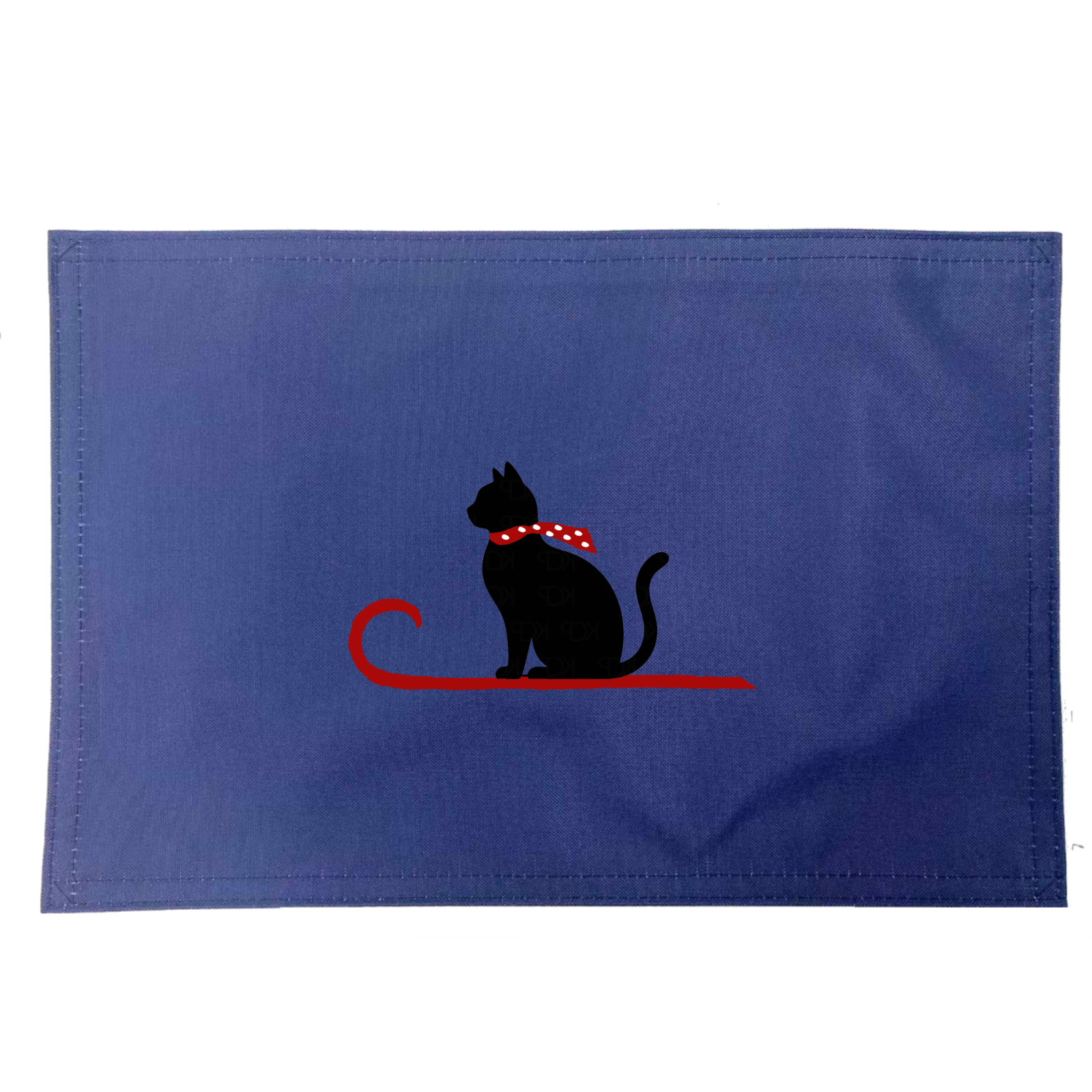 Sleigh Cat Placemats. Indoor/Outdoor. 12" x 18" (Set of 4) - Image 4