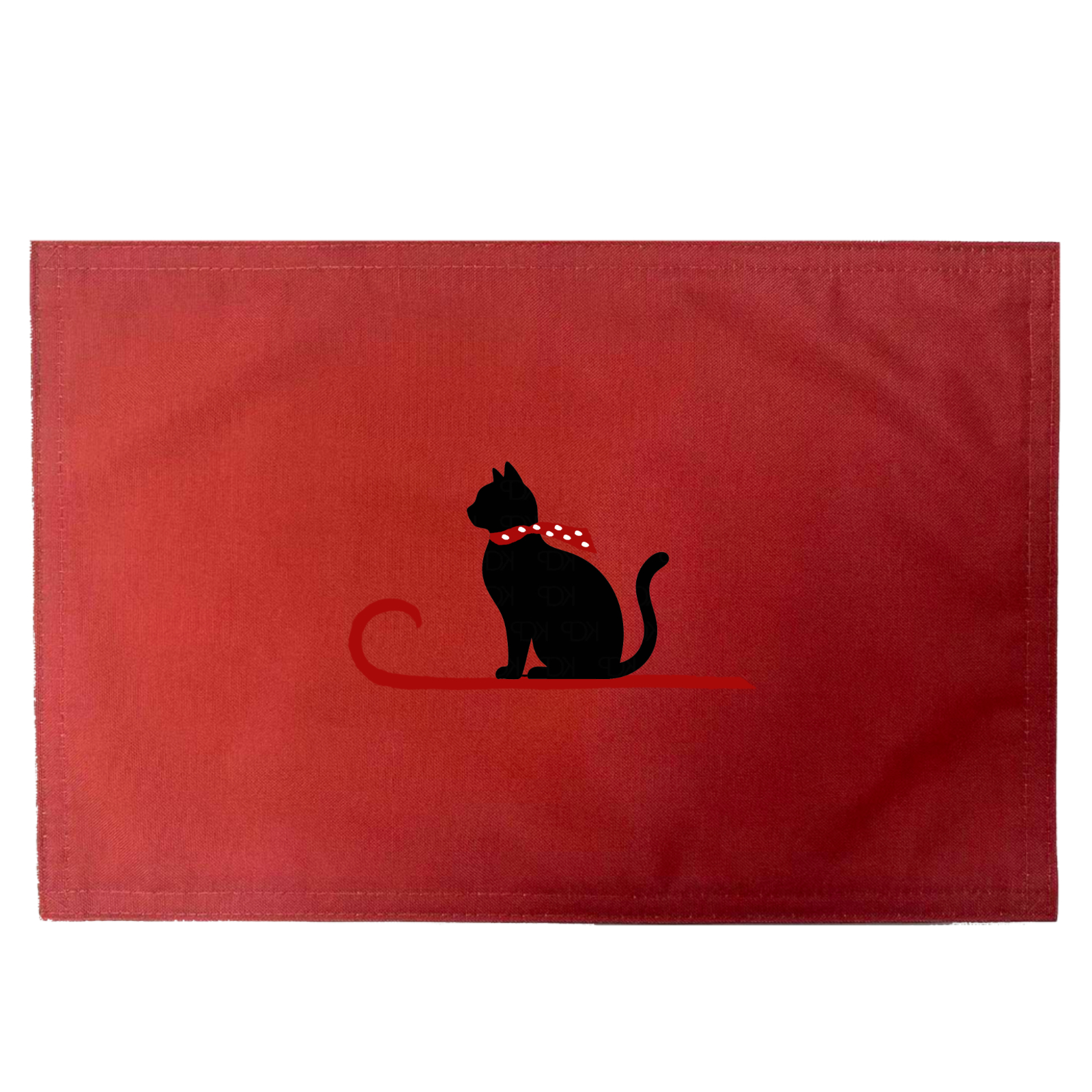 Sleigh Cat Placemats. Indoor/Outdoor. 12" x 18" (Set of 4) - Image 3