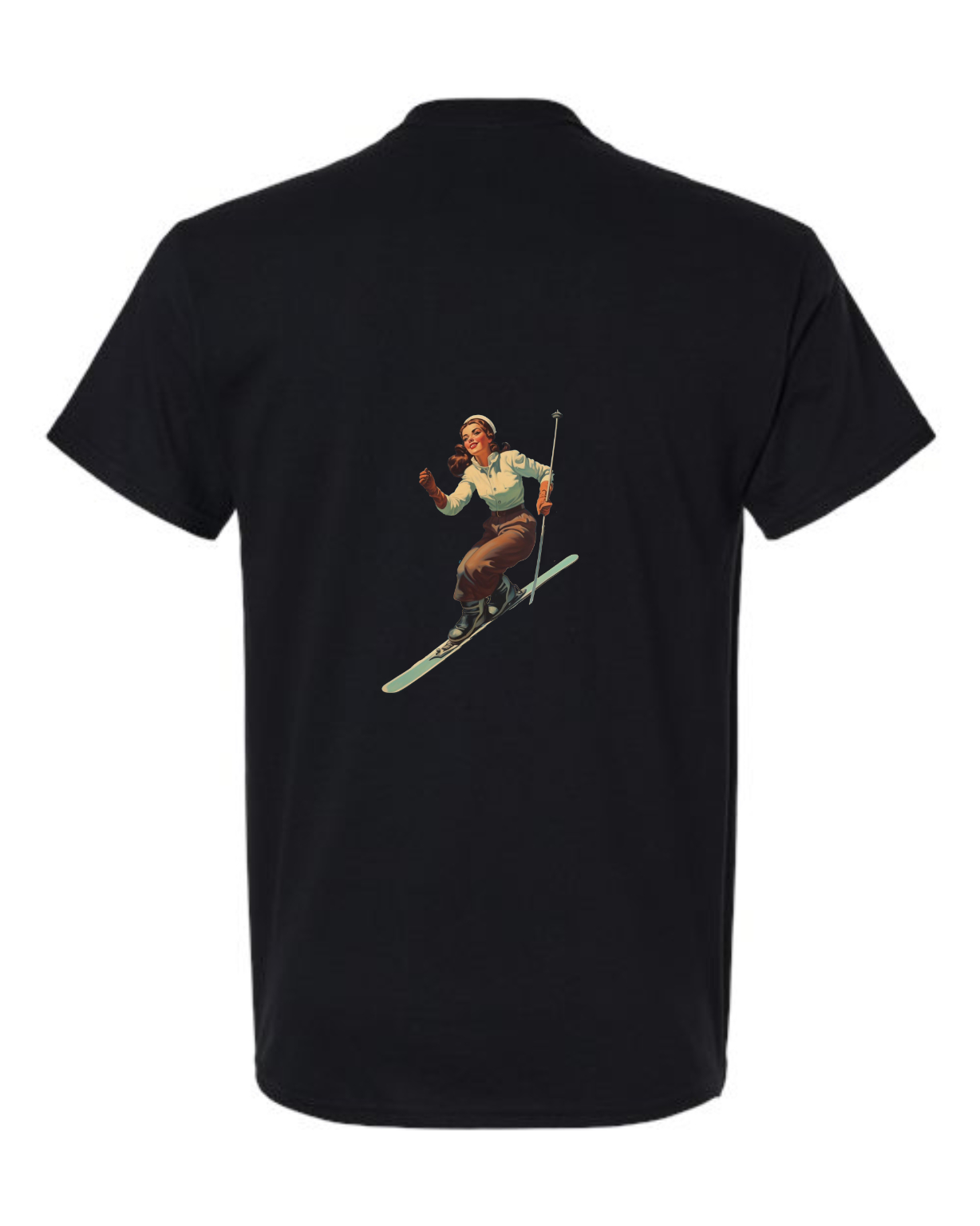 Vintage Ski girl T Shirts