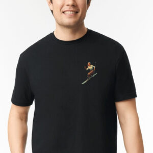Vintage Ski Girl T Shirt