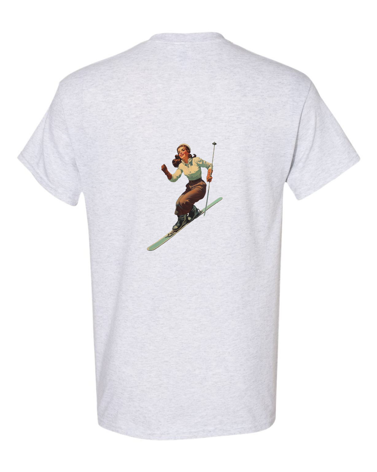 Vintage Ski Girl T Shirt - Image 5