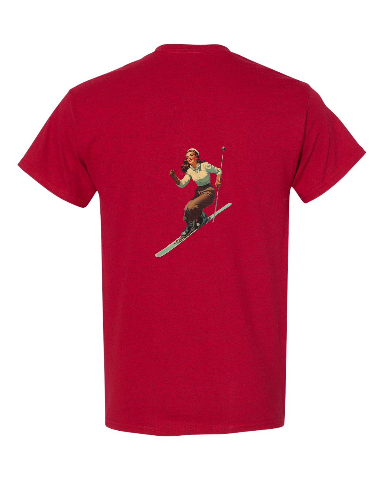 Vintage Ski Girl T Shirt - Image 7