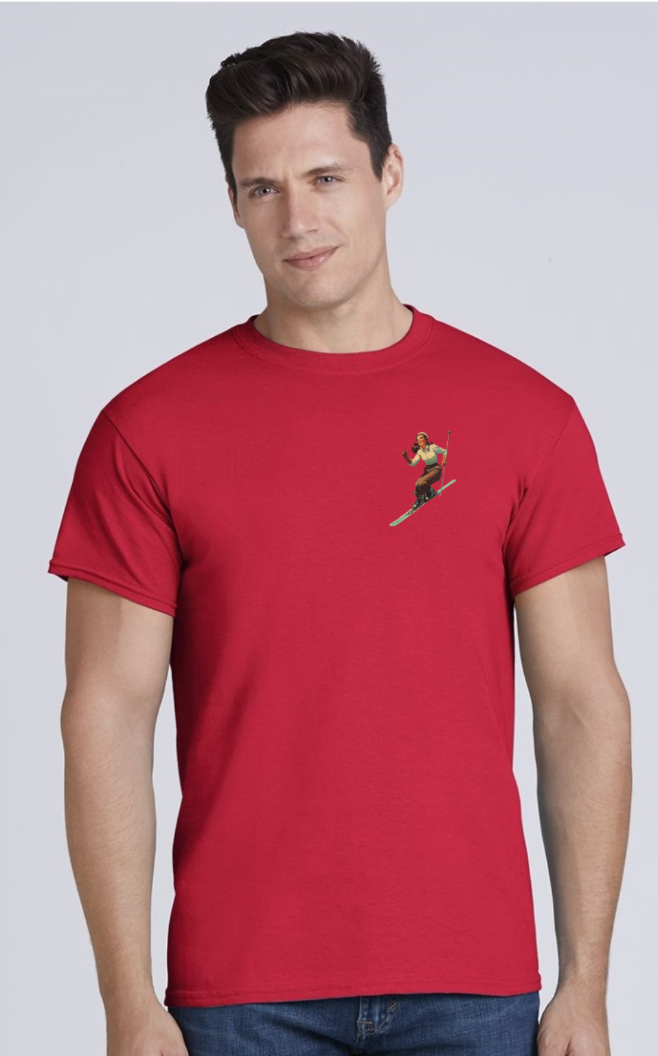 Vintage Ski Girl T Shirt - Image 8